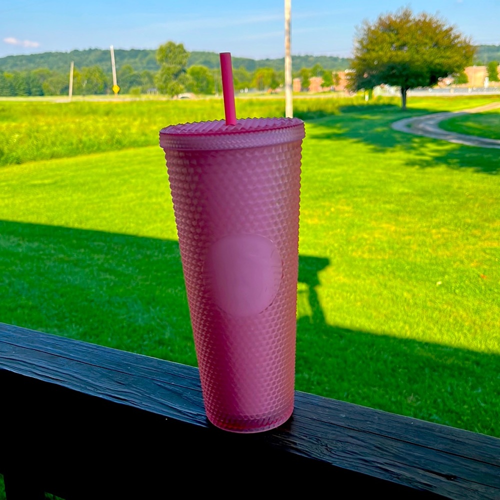Valentines studded pink 2022 starbucks tumbler